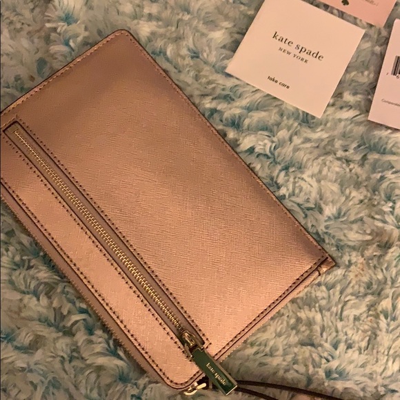 Beautiful rose gold Kate Spade medium L zip new - Picture 5 of 7